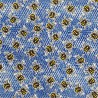100% Cotton Poplin Fabric Honeycomb Honey Bees Insects Bumble Bee