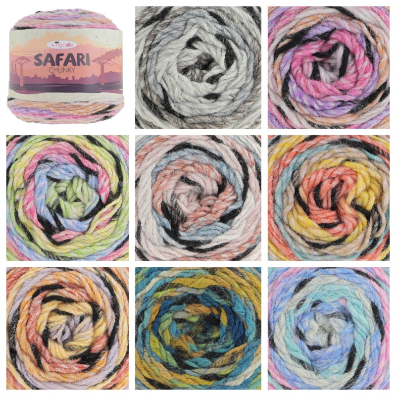 King Cole Safari Chunky 150g Knitting Yarn 100 Premium Acrylic Crochet