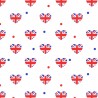 Polycotton Fabric British Hearts Kings Coronation Union Jack Patriotic
