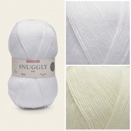 Sirdar Snuggly 4 Ply White Cream Yarn Knitting Knit Crochet Crafts 100g Ball