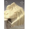 King Cole Crochet Pattern 3259 Coat Shawl & Hat Crocheted in Comfort DKfort DK