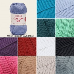 Sirdar Cotton DK Double Knit Knitting Yarn Crochet Craft 100g Ball