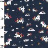 Flash Sale Polycotton Fabric Pony Unicorns Clouds Stars Rainbows