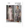 Vogue Patterns V1908 Misses' Dress Smart Casual Wrap Style Skirt Clothing