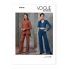 Vogue Patterns V1914 Misses' V-Neck Cardigan, Tunic and Pull-On Trousers