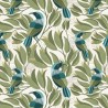 100% Cotton Fabric Nutex Bird Stories Tui Floral Flower Leaves 110cm Wide