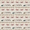 100% Cotton Fabric Hollyberry Christmas Santa Stop Here Sleigh Lynette Anderson