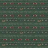 100% Cotton Fabric Hollyberry Christmas Santa Stop Here Sleigh Lynette Anderson
