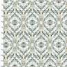 100% Cotton Fabric 3 Wishes Christmas Geometric Mirrored Floral Holly Design