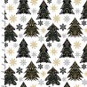 100% Cotton Fabric 3 Wishes Christmas Trees Snowflakes Decorations Xmas