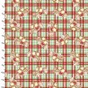 100% Cotton Fabric 3 Wishes Christmas Gingham Gingerbread Treats Xmas