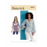 Butterick Sewing Pattern B6930 Misses' Pullover Top Faux Wrap V-Neckline
