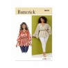 Butterick Sewing Pattern B6931 Misses' Pullover Top Faux Wrap V-Neckline