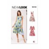 New Look Sewing Pattern N6748 Misses' Summer Dress With Sleeve Variations
