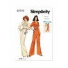 Simplicity Sewing Pattern S9700 Misses' 1970's Vintage Collar Jumpsuit Front Zip