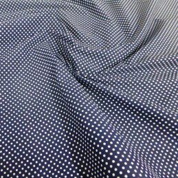 Polycotton Fabric 2mm Polka Dots Spots Dress Craft Navy