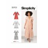 Simplicity Sewing Pattern S9702 Misses' V-Neck Empire-Line Dress With Pockets