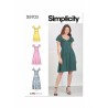 Simplicity Sewing Pattern S9703 Misses' Flounced Collars Flutter Sleeves Dresses