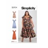 Simplicity Sewing Pattern S9704 Misses' Flounced Collars Flutter Sleeves Dresses