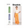 Simplicity Sewing Pattern S9709 Misses' High-Waist Fly Front Trousers and Shorts