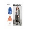 Simplicity Sewing Pattern S9713 Misses' Hooded Parka Jacket Side Seam Pockets