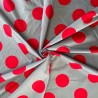 FLASH SALE 100% Cotton Poplin Fabric 50mm Polka Dots Spots Spot
