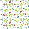 Polycotton Fabric Ladybug Floral Butterfly Leaves Leaf Flower Bugs