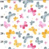 Polycotton Fabric Butterflies Insect Bug Butterfly Moth Hearts