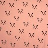 SALE Panda Faces Cute Animal Cotton Spandex Jersey Fabric (Megan Blue)