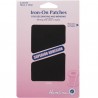 Hemline 2 Pack Cotton Twill Repair Patches Iron On or Sew On Mending