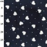 Supersoft Single Sided Printed Fleece Fabric Valentine Hearts Polka Dots Spots