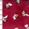 Supersoft Single Sided Printed Fleece Fabric Dogs Puppy Puppies Jack Russell