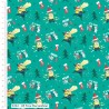 100% Cotton Fabric Minions Christmas Tree Decoration Xmas Funny Lights Festive