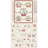 100% Cotton Fabric Hoppy Christmas Peter Rabbit Holidays Advent Calendar Panel