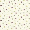 100% Cotton Fabric Nutex Woodland Berries Berry Ladybug Leaf Leaves Scattered