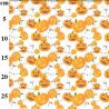 100% Cotton Digital Fabric Rose & Hubble Halloween Jack-o'-Lantern Pumpkin Ghost