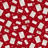 100% Cotton Fabric Letters to Santa Christmas Post Xmas Festive Robin Snow