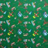 100% Cotton Poplin Fabric Christmas Elf Santa's Helpers North Pole Presents