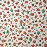 100% Cotton Poplin Fabric Christmas Treats Biscuits Gingerbread House