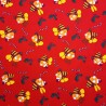 100% Cotton Poplin Fabric Christmas Bumble Bees Festive Antlers Seasonal