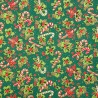 100% Cotton Poplin Fabric Christmas Candy Cane Ivy Xmas Festive Seasonal