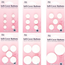 Self Cover Buttons - Metal - 19mm - Pack of 5 – Craftyangel