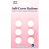 Hemline Self Cover Buttons: Plastic Top 11mm,15mm,18mm, 22mm,29mm,38mm