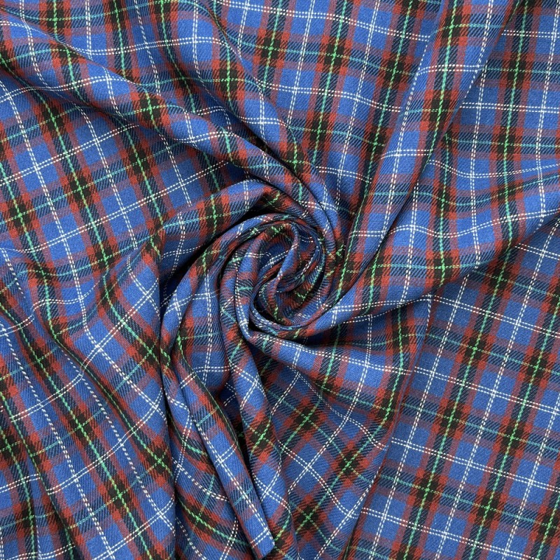 100% Brushed Cotton Fabric Checks Tartan Flannel Dougal Winceyette Soft