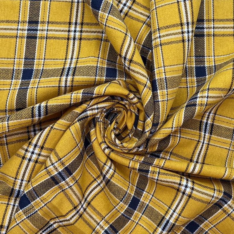 100% Brushed Cotton Fabric Checks Tartan Flannel Ogilvy Winceyette Soft