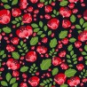 100% Cotton Poplin Fabric Rose & Hubble Water Lane Poppy Flowers Floral Poppies