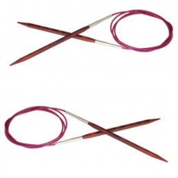 Cubics Circular Needles in Wood - 80 cm, Knitting Needles