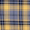 Polyviscose Tartan Fabric Fashion Yellow & Grey 91 Scottish Plaid Check Woven