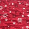 (REMNANT) 100% Cotton Fabric Makower Scandi 3 Snowflakes 100cm x 112cm