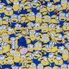 SALE Digitally Printed Cotton Jersey Fabric Clustered Minions Baby Gru Banana